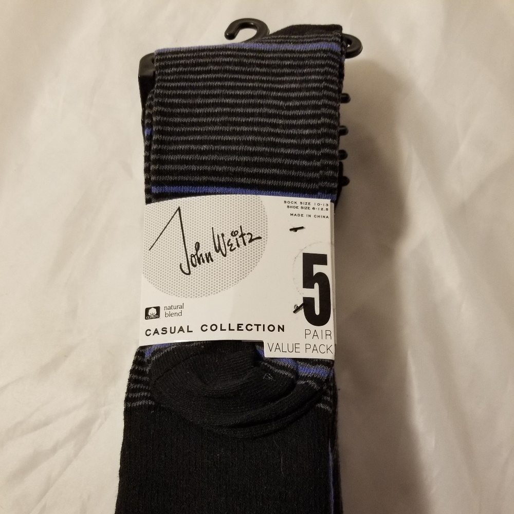 John Weitz 5 Pack Mens Dress Casual Socks